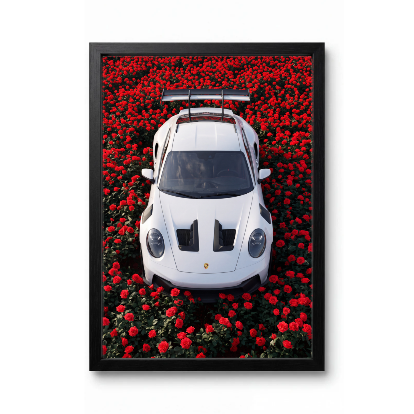 Porsche 911 GT3 RS - in a field of red roses